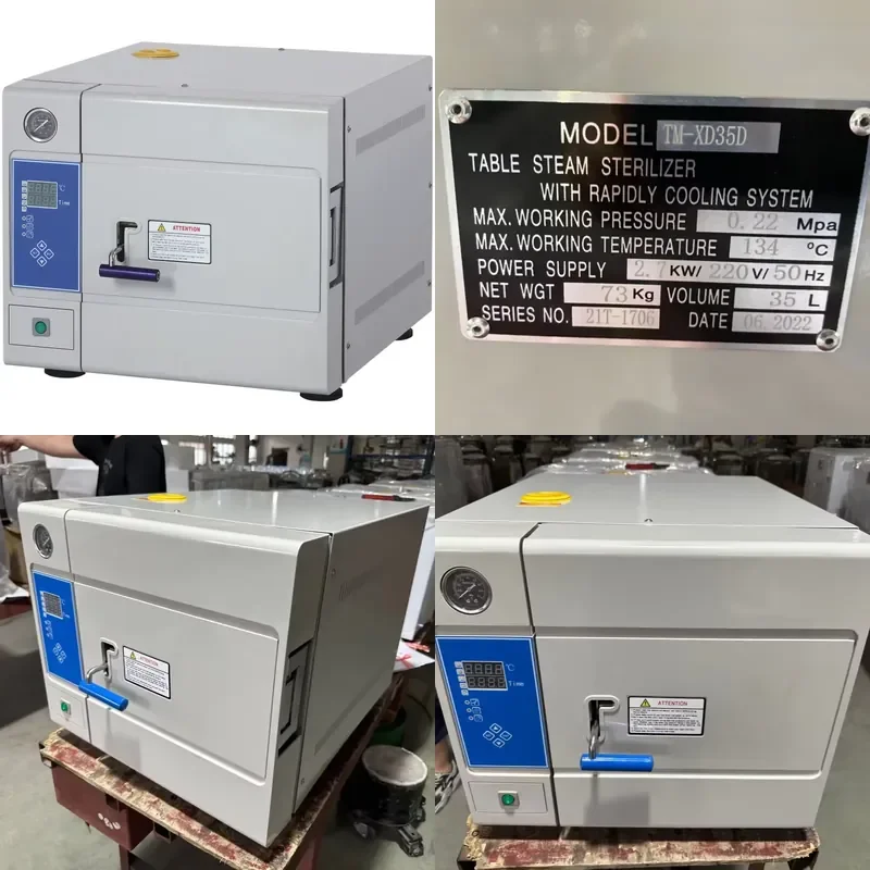 26 TM-XD35/50D TABLE STEAM STERILIZER Fully Automatic Microcomputer Benchtop Autoclave