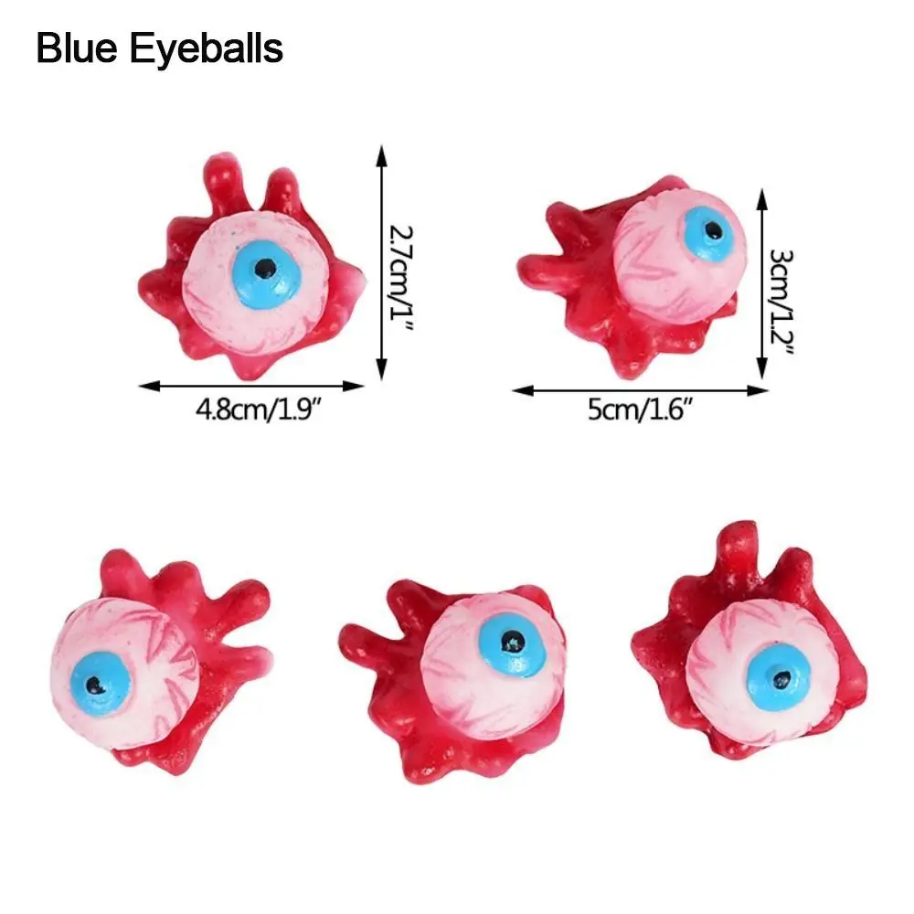 2Packs Latex Fake Body Organs Red Eyeball Broken Finger Eyeball Ear Broken Finger, Halloween Horror Props Happy Party Supplies
