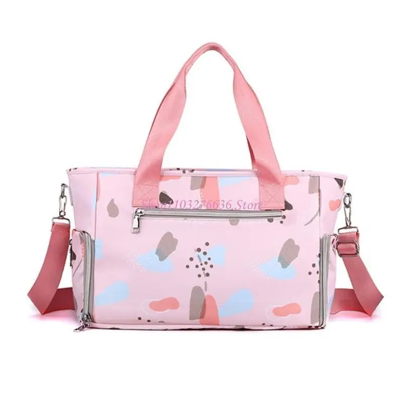 R6FD Túi mẹ rộng rãi với ngăn chứa đa chức năng, túi xách tay cầm tay cầm tã trẻ cho du lịch & hàng ngày