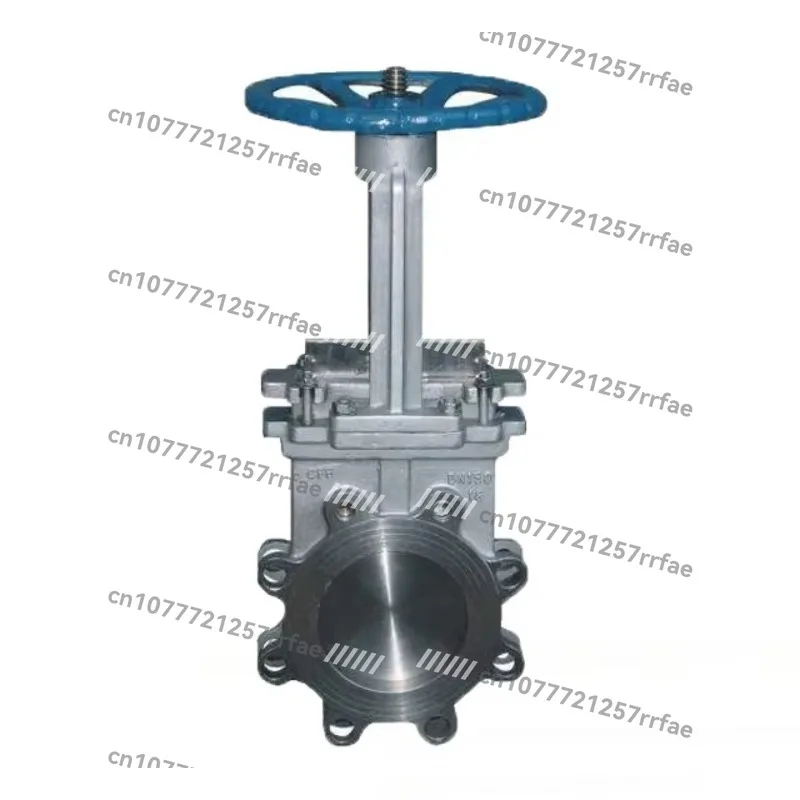 Lug type knife gate valve Dn100 cast steel flange manual mud knife gate valve