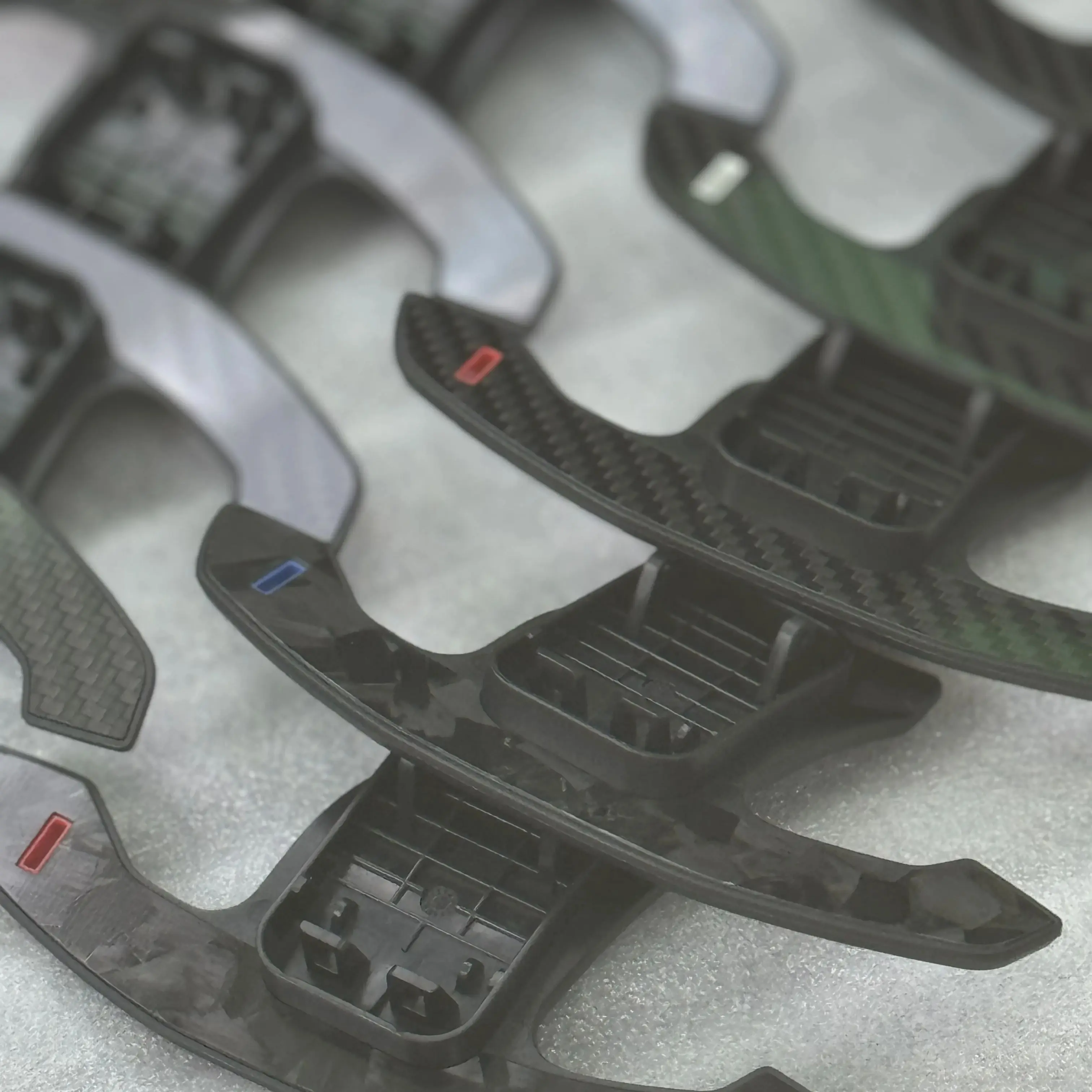 For BMW M3 M4 M5 X3M X4M G20 G80 G82 G83 F90 F97 F98 Z4 G29 Carbon Fiber Steering Wheel Paddle Shifter Extension Trim Cover