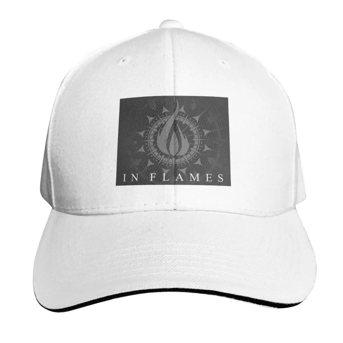 

Кепка In Flames Rock Band с красной шестиугольной звездой, модная повседневная бейсболка, регулируемая кепка в стиле хип-хоп, летние бейсболки унисекс