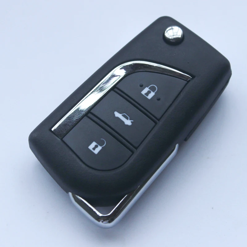 

Складной корпус дистанционного ключа для Toyota RAV4 Hilux Yaris Vios Camry Prado Corolla, откидной корпус дистанционного ключа автомобиля