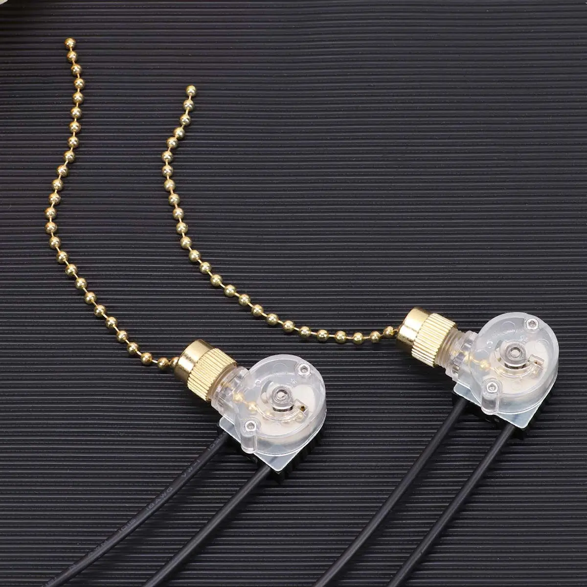 2Pcs Fan Pull-Chain Switch Ceiling Fan Light on-Off Control Premium Material Convenient Installation for Home Shop Canopy Light