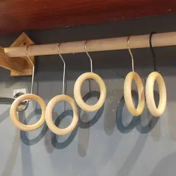 Clothes Sell Store Hangers Wooden Circles Creative Combination with Hanging Plates Clips Scarves Socks Bags Hooks Display Rack