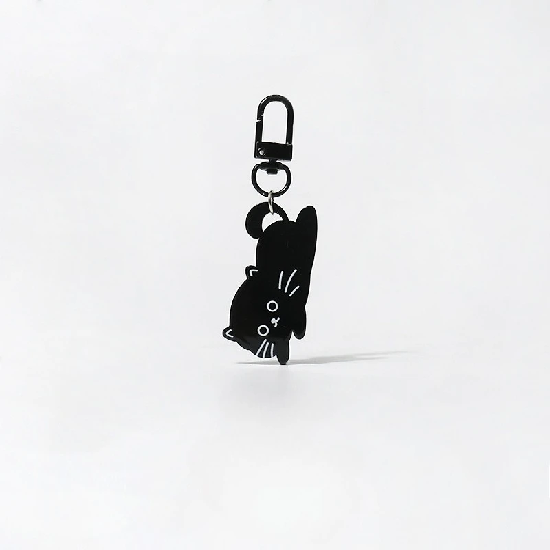بسيطة ولطيفة القط المفاتيح الاكريليك القط المعلقات الكرتون لطيف المفاتيح اليومية الحلو ومتعددة الاستخدامات شنقا مجوهرات اكسسوارات