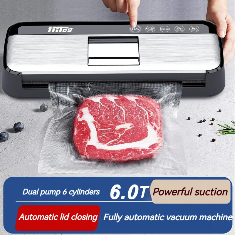 

Полностью автоматическая высококачественная вакуумная упаковочная машина для сохранения свежести продуктов, с двойным насосом, вакуумный упаковщик