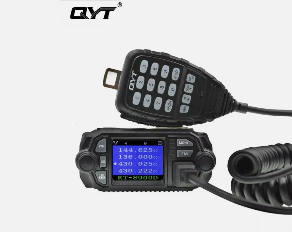 QYT KT-8900D Dual Band Quad Standby 25W Car/Trunk Mobile Radio Walkie Talkie