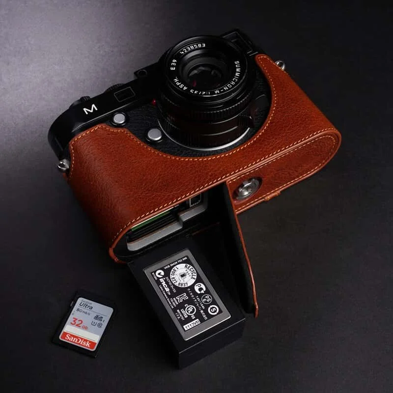 Genuine Leather Handmade Camera Half Case Camera Bag Design for Leica M M-P M240p MM