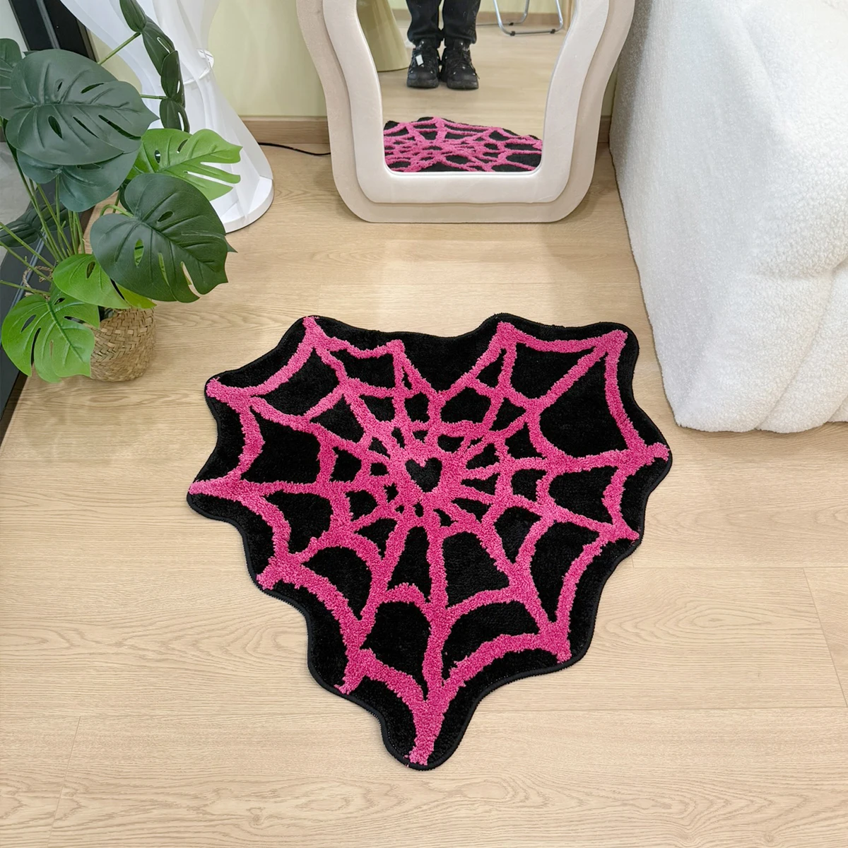 Hartvormig spinnenweb getuft v - Home Bathroom Carpet recensie en prijs
