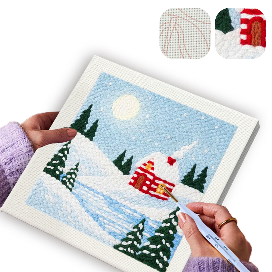 Art Craft Winter - Набор для вышивки иглой GATYZTORY 25x25