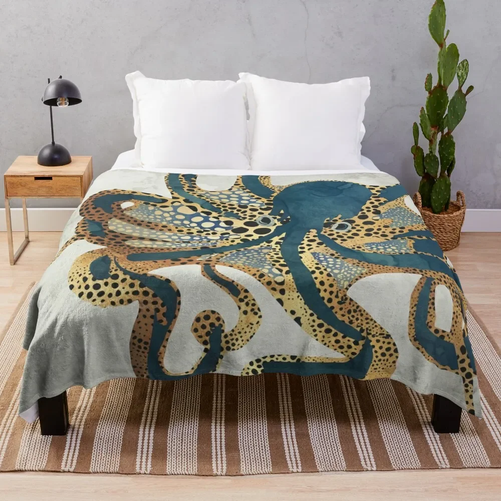 Underwater Dream VI Throw Blanket Modern Design Soft Blanket for Home Decor