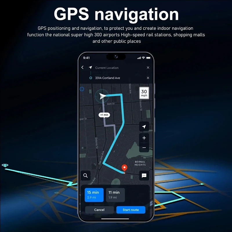 i16 Pro Max Unlock Smartphone and 64GB TF Card Set for Android,16+512GB,6.9" FHD Cell Phone,Goodplay Store App Dual SIM Wifi GPS