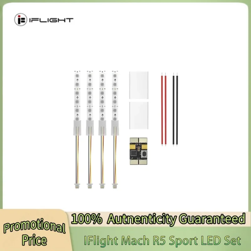 

IFlight Mach R5 Sport LED Set V1.1 Tiny LED Strip Kit for FPV Drone Parts, Customizable Lighting