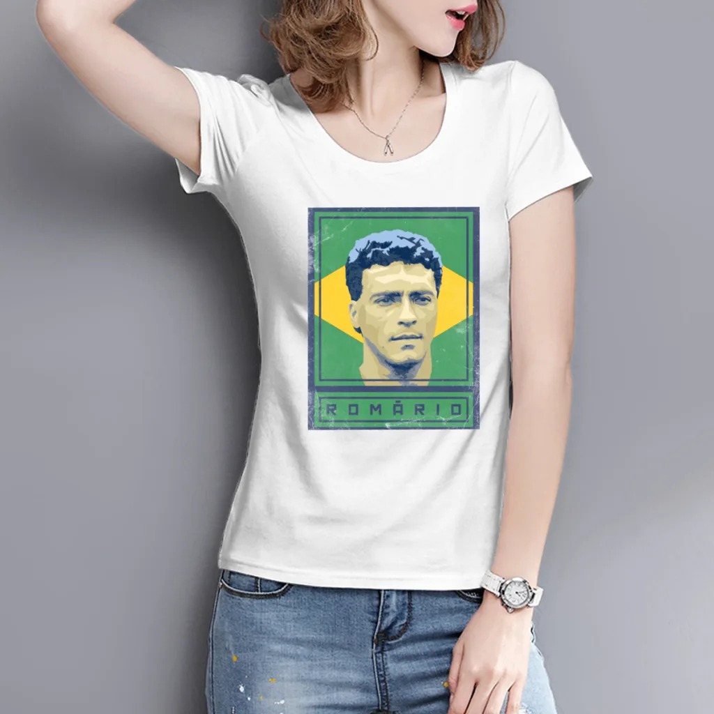 T-shirts Brazil Romário and Romario and Farias Football Gift Women's T-shirt Creative Home Movement Kemp High quality USA Size