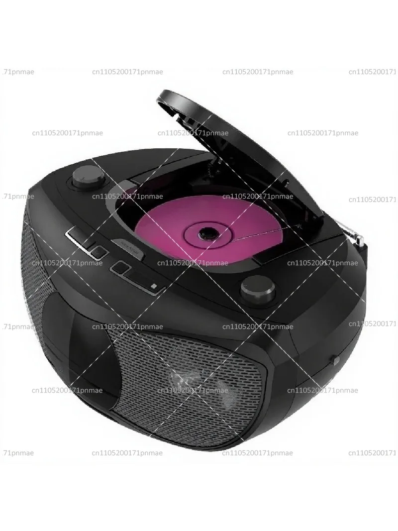 Portable CD Player Boombox with AM/FM Radio, Stereo Remote, Aux, USB & Cassette Player Combo