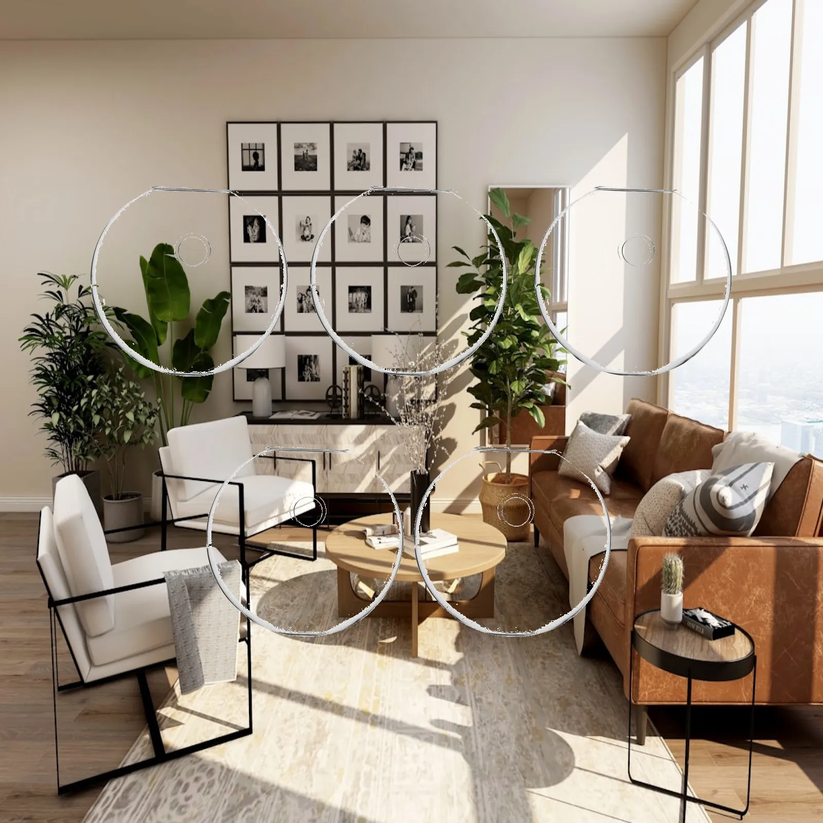 5Pcs Hydroponic Vase Terrarium Planter Easy to Install Wall Hooks Planter Hooked Vase for Coffee Living Room Bathroom