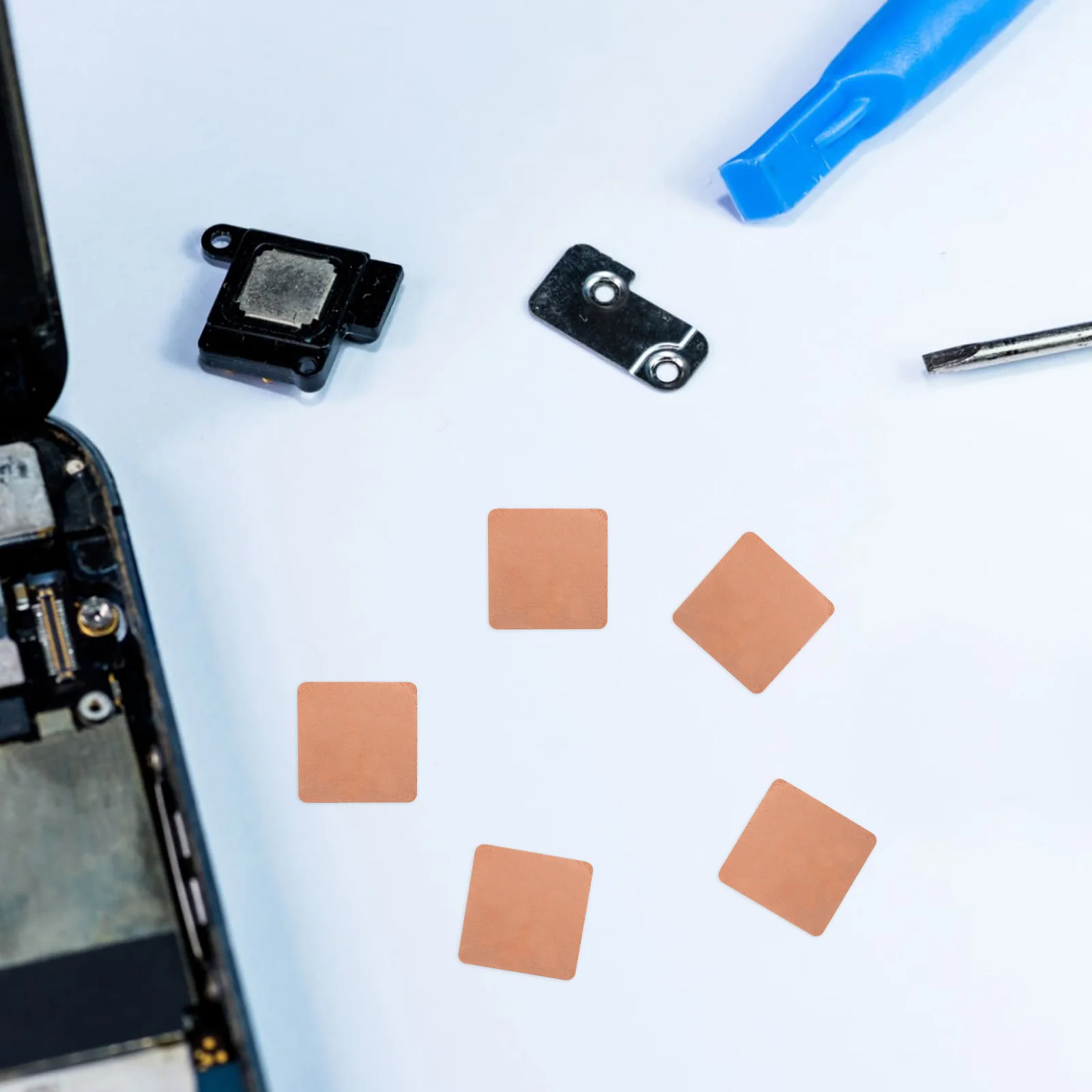 

20pcs Copper Heat Dissipation Sheets For Phone Computer Graphics Card Cooling Ultrathin Metal Plate Diy Repair Laptop