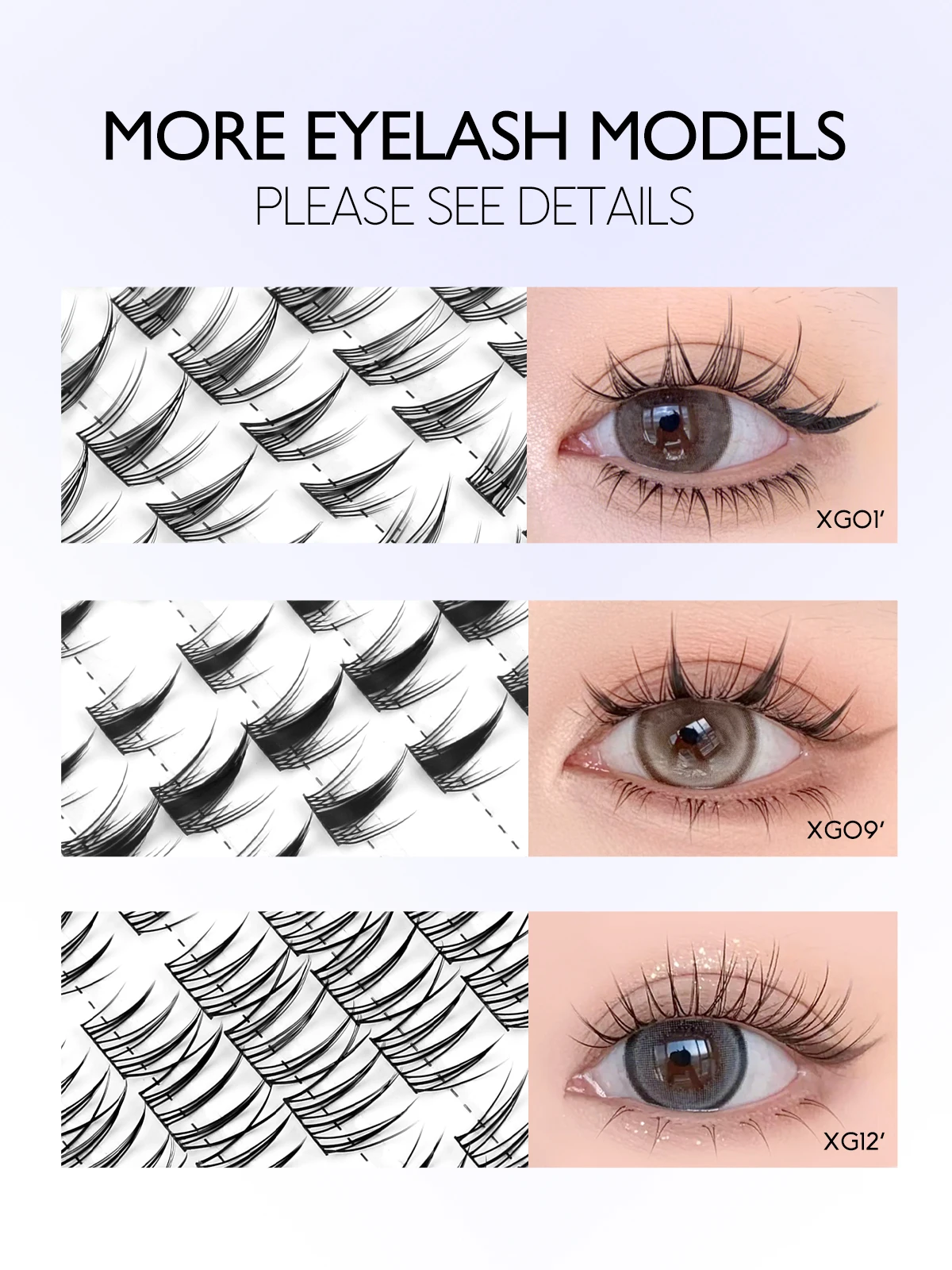 GROINNEYA Lash Clusters K Pop Liz เลือก DIY Lashes Kit สําหรับปรับแต่ง Volume & Natural Look สร้างการแต่งหน้า Idol-Eye ของคุณเอง