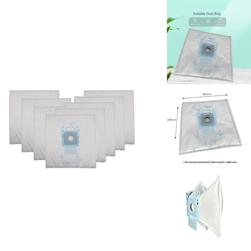 

AT44-Type G Dust Bags Fit For Type G Series SIEMENS BSGL3126GB BSG6 BSG7 GL30 Pro Vacuum Cleaner Garbage Bags