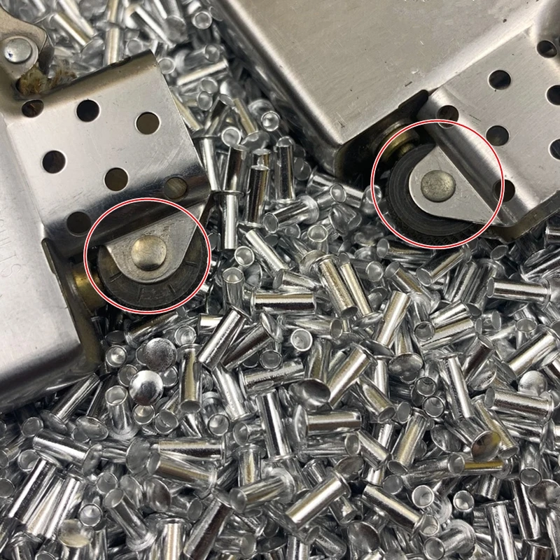 Fire Steel Grind Wheel's Half Hollow Gear Rivet Brass/Purple Copper/Alloy Rivets For Zippo Lighter Inner Accessory Spare Part