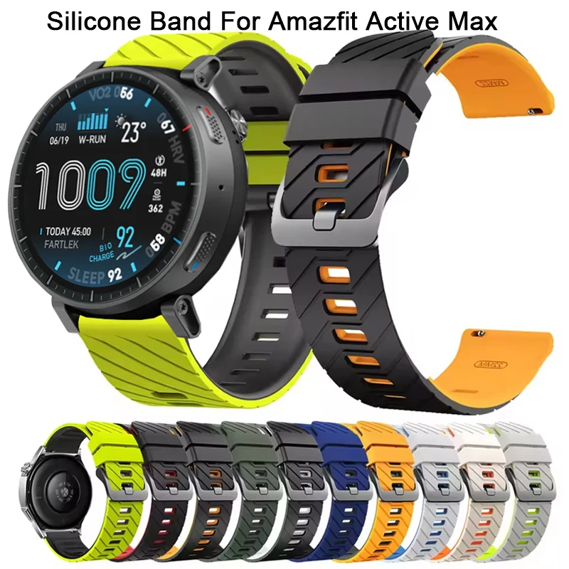 Silikonarmband für Amazfit Active Max T-Rex 3 Pro 48mm, Armband für Huawei Watch GT6 Pro GT5 Pro GT3 GT2, Armbandzubehör, Correa