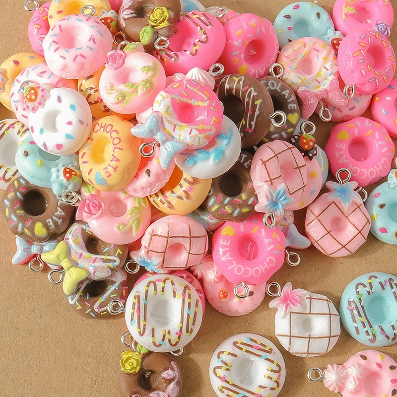 15 Stück Mix Harz Obst Herz Blume Tier Charms Anhänger für DIY Ohrringe Halskette Armband Schmuckherstellung Zubehör – Detail 4