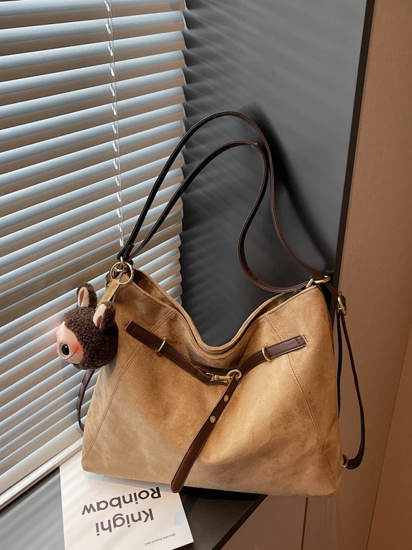 bolsa-tote-casual-fena-retro-e-faionavel-alta-estetica-leve-bolsa-de-ombro-Unica