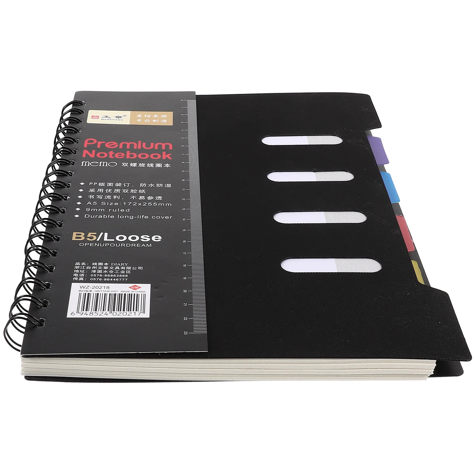 Notebooks for School Subject and Journals A5 Taking Diary Sketchbook Spiral Dividing Line