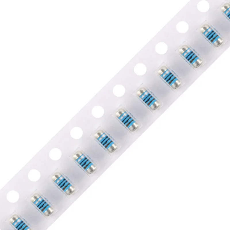 500PCS 0204 0207 Chip Resistor 1% 0R 1R 1.5R 10R 100R 1K 10K 100K 1M Color Ring Wafer Resistor