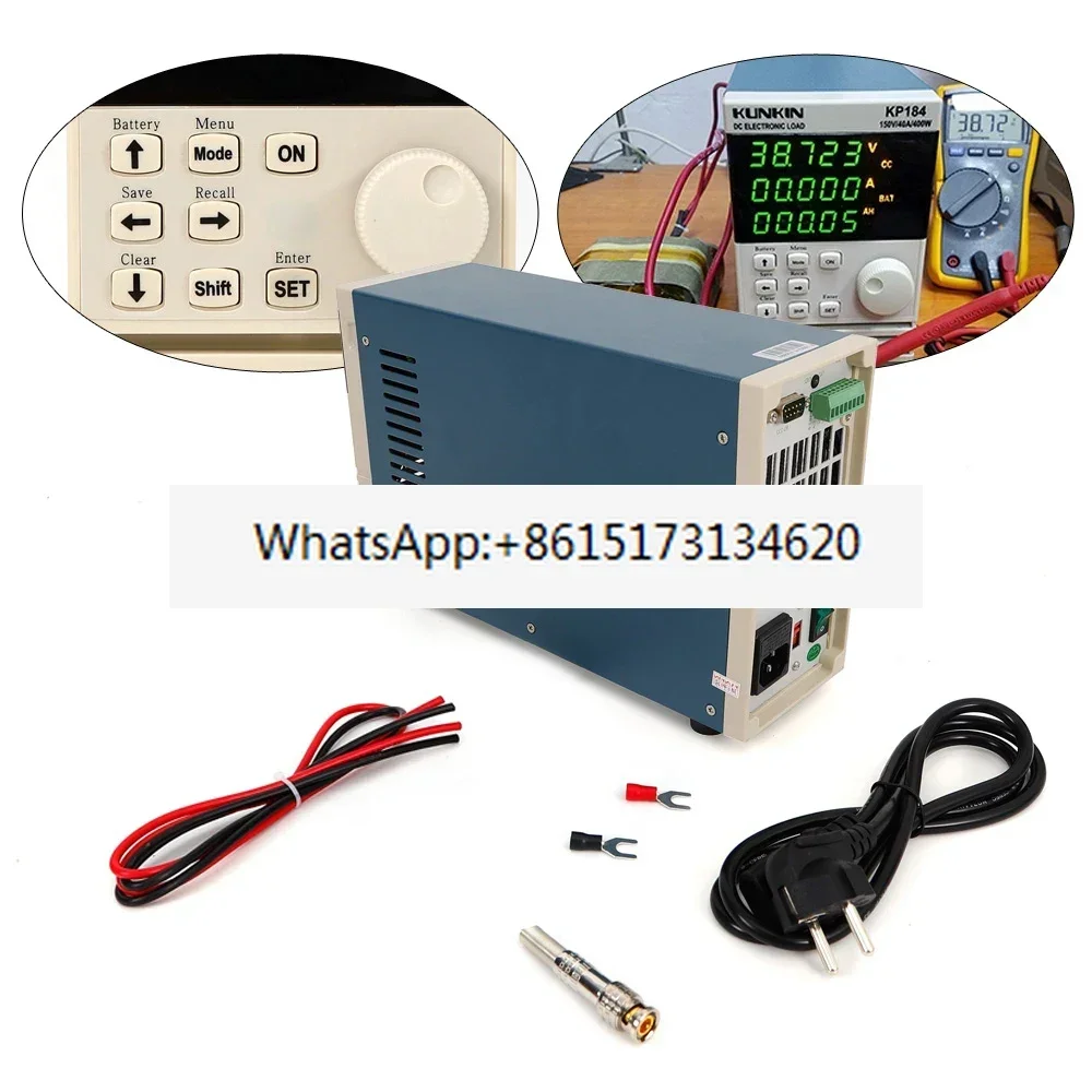 KP184 Single - Channel DC Electronic Load & Battery Capacity Tester: 4 Load Modes, Diverse Tests, 150V, 0 - 400W, 0 - 40A