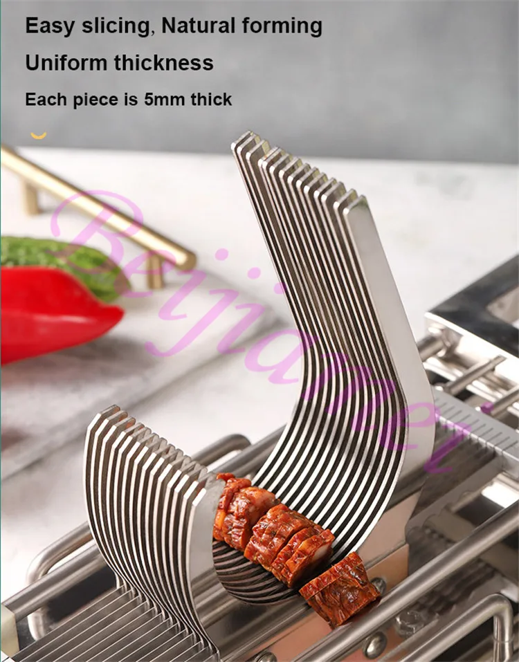 Máquina de corte de cuchillas, cortador de verduras multifunción, comercial, Manual, patata, zanahoria, jengibre