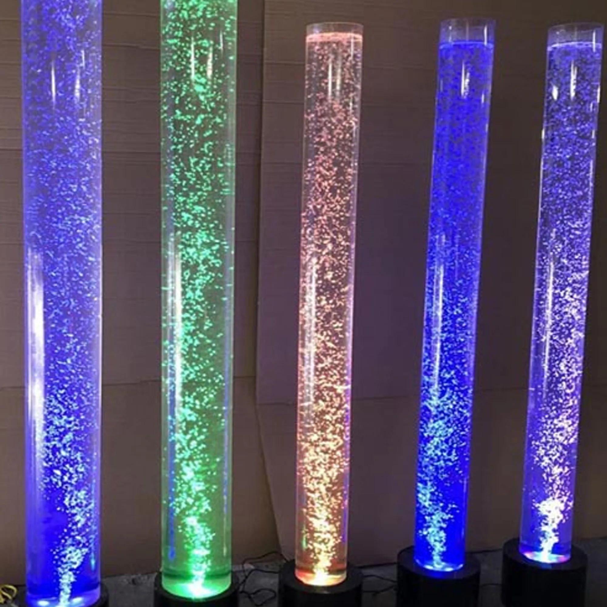 Maatwerk. Hoge kwaliteit multi-design acryl paneel led waterbel fontein muur voor thuis hotel bar decoratie