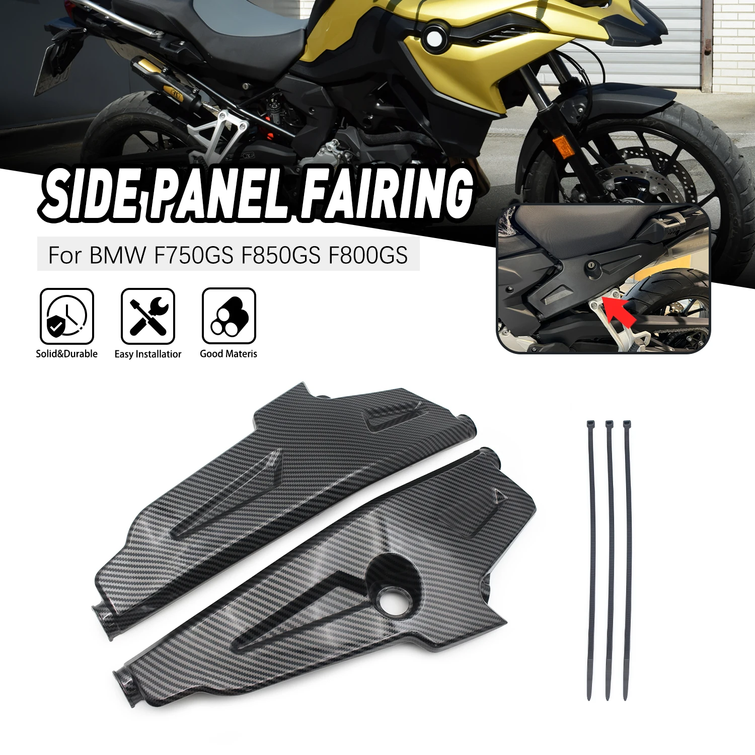 

Frame Infill Side Panel Set Guard Protector Fairing Cover Motorcycle Part For BMW F800GS 2024-2025 F750GS 2018-2023 F850GS 18-23