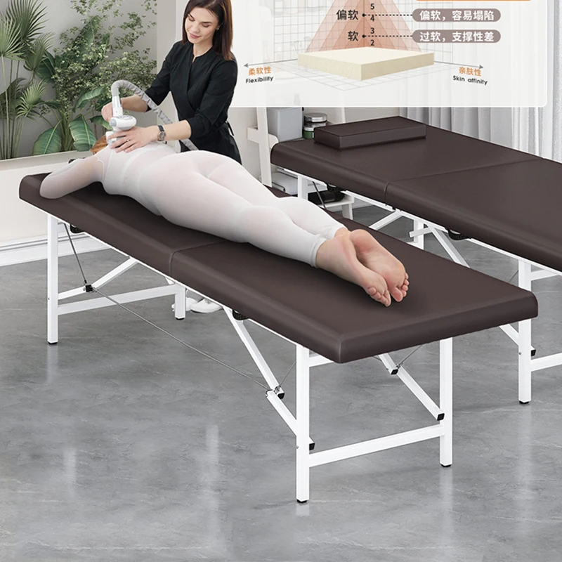 Matelas de tatouage portable et pliable, lit de pédicure, chaises de massage du visage, spa complet du corps, meubles de massage standardisés, MQ50MB