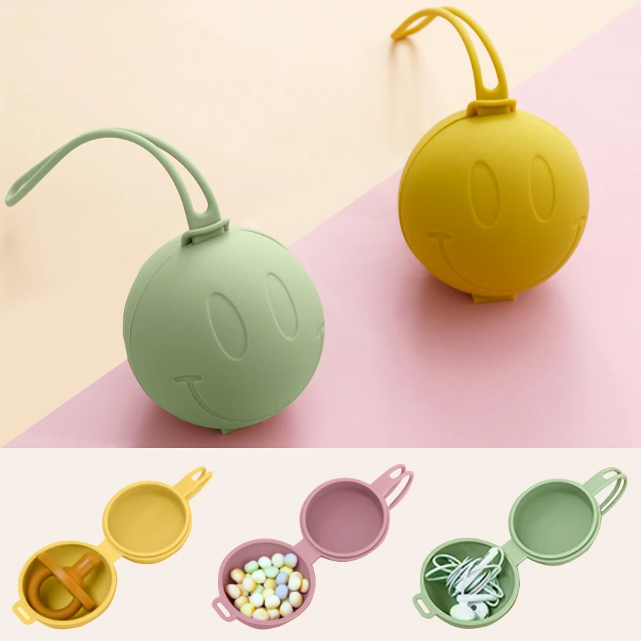 BPA 프리 실리콘 젖꼭지 케이스, 아기 용품, 젖꼭지 거치대, 작은 품목용 젖꼭지 컨테이너 박스, 1 개