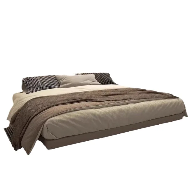 

Modern simple master bedroom double bed, new Italian light luxury master bedroom double bed