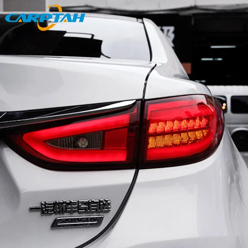 For Mazda 6 Atenza 2013 2014 2015 2016 2017 2018 LED Car Taillight Tail Lights Rear Fog Lamp Turn Signal Reverse Brake Light