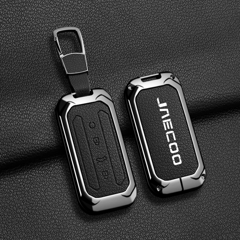 Protection Key Shell Bag for Chery Jaecoo J5 J7 2025 2026 Metal Car Key Case Cover Keychain Housing Holder Car Accessories