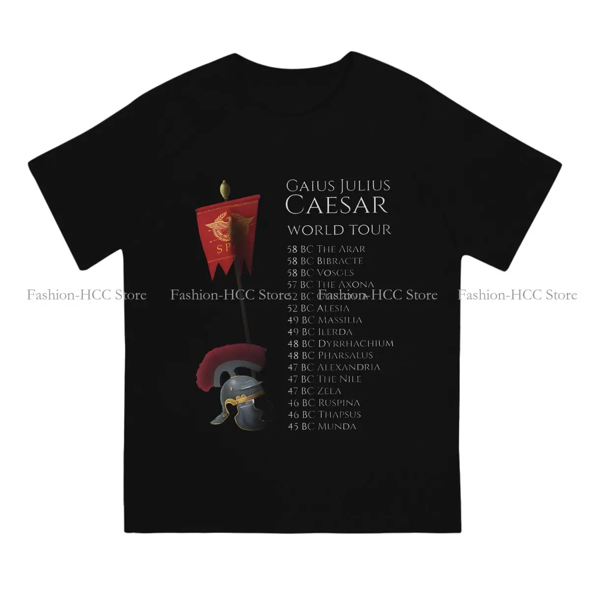 Gaius Julius Caesar World Tour Style Polyester TShirt Ancient Rome Creative Graphic  T Shirt