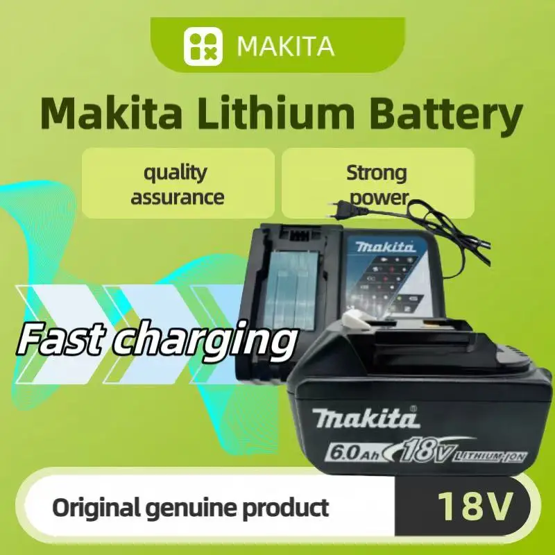 

Makita 18V 6.0Ah Durable Battery – Fits BL1830B/BL1850 LXT Power Tools 29. 100% Original Makita 18V 6.0Ah