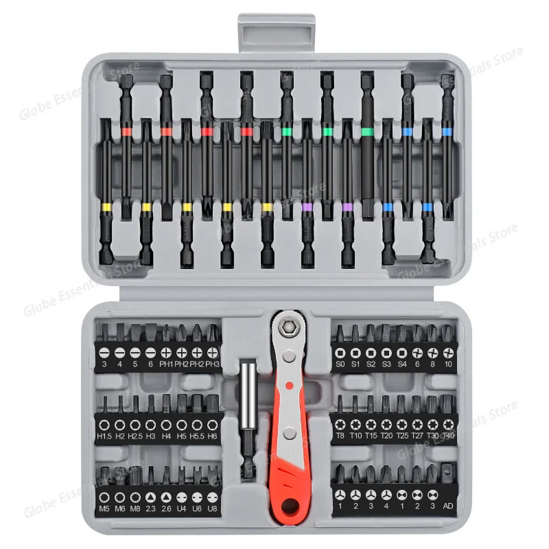 

68PCS Set Extended Screwdriver Head Magnetic screwdriver Bit Set 1/4 Screwdrivers Bits Kit Electric screwdrivers Hex Hand Tool