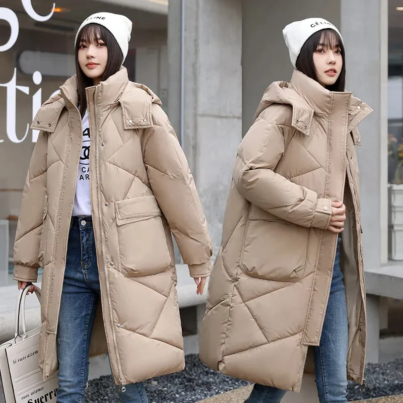 20 degrees Winter Women long Parkas Jackets Casual Hooded Thick Warm Windproof Parkas Coat Fashion Female outwear Long parkas