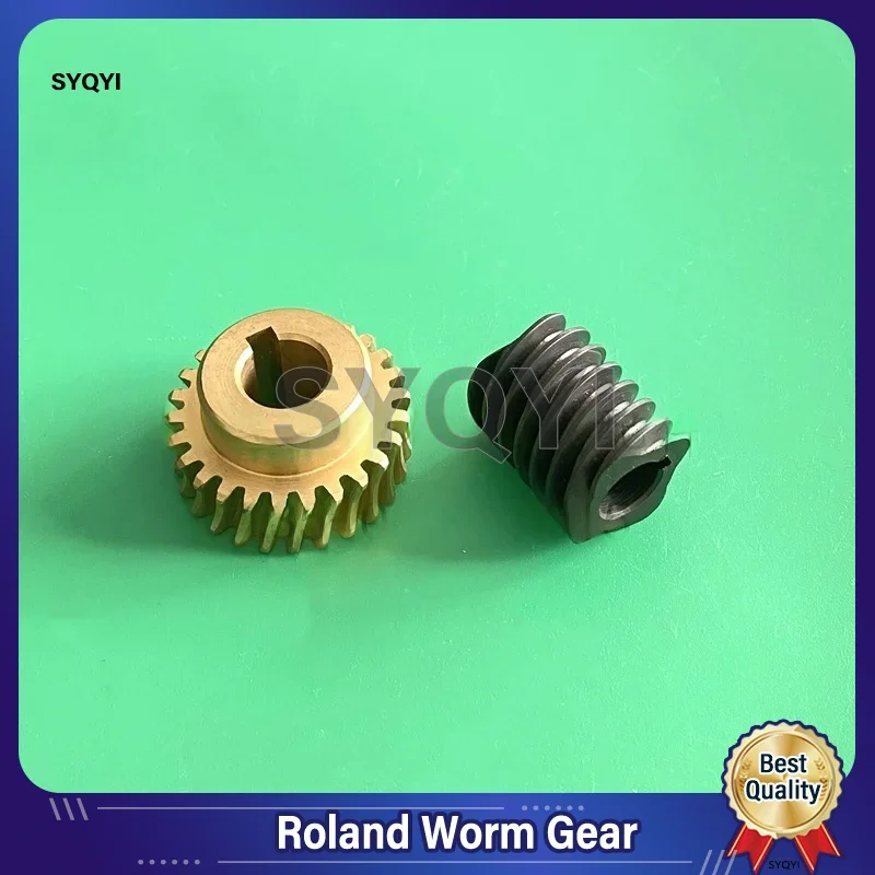 Roland Printing Machine Accessories R700 Paper Tail Air Copper Worm Gear, 700 Motor 26-Tooth Copper Gear Worm Drive