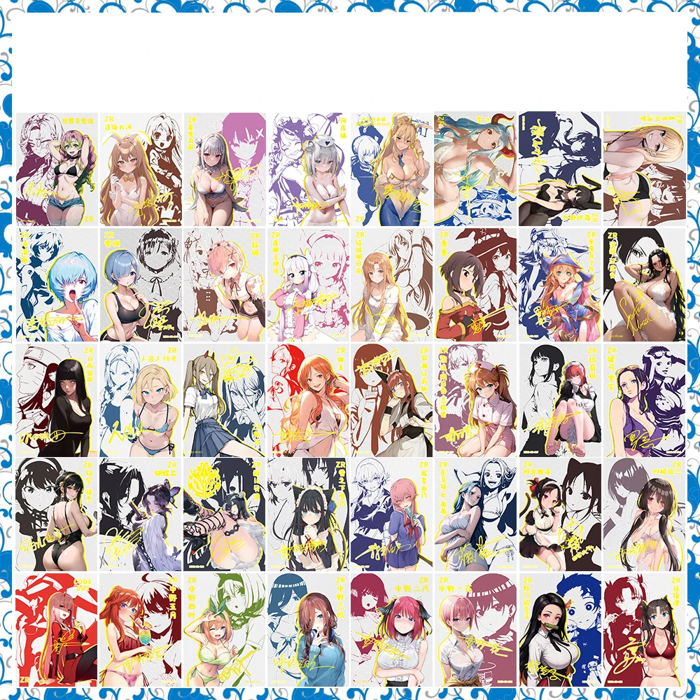 

Anime Goddess Story DIY ACG Hancock Nami Tokisaki Kurumi Premium Flash Collectible Card Boy Games Toys Christmas Birthday Gifts