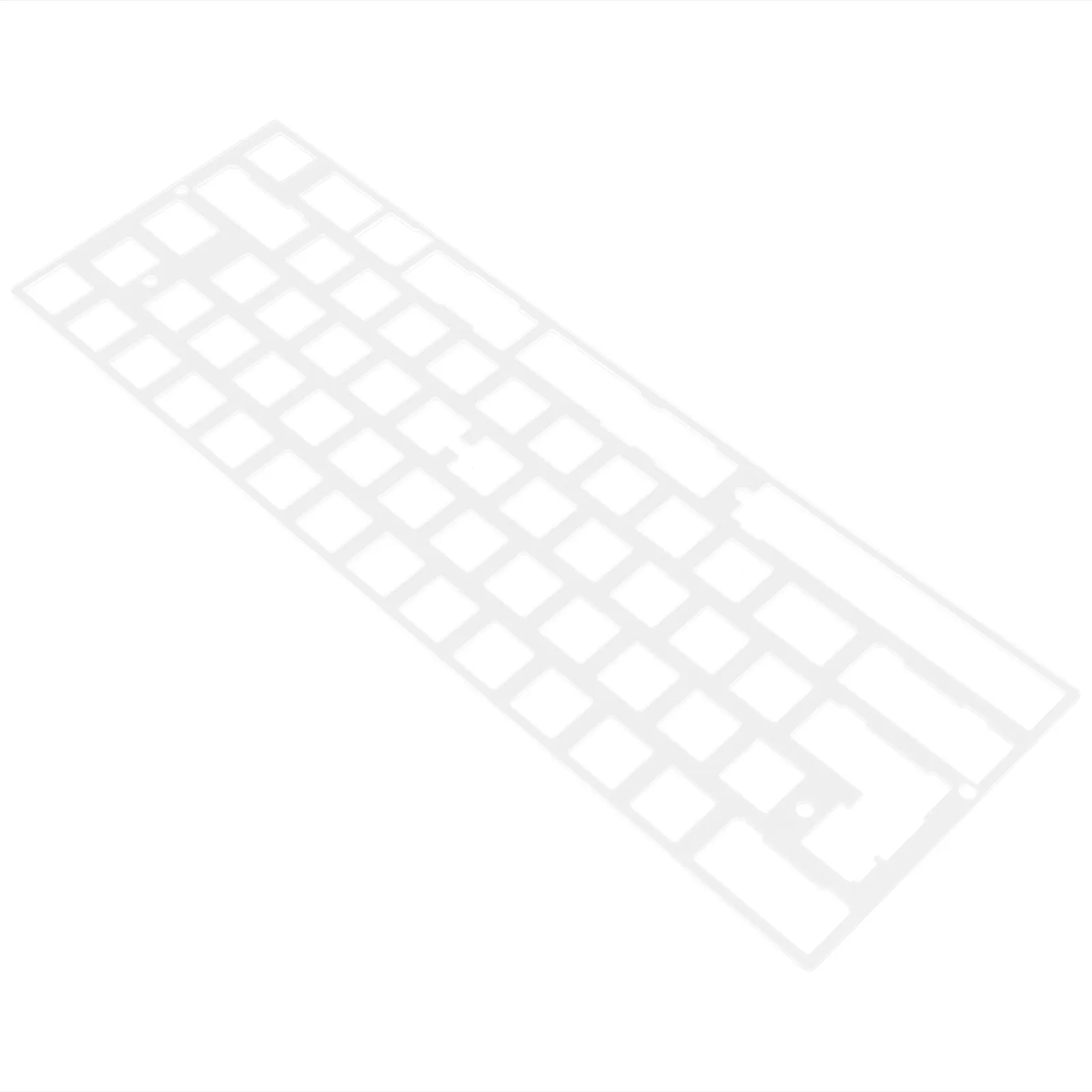 Mechanical Keyboard Positioning Board 225U Size Splitted Plate Replacement Support for 60 Percent Keyboard Stabilizer