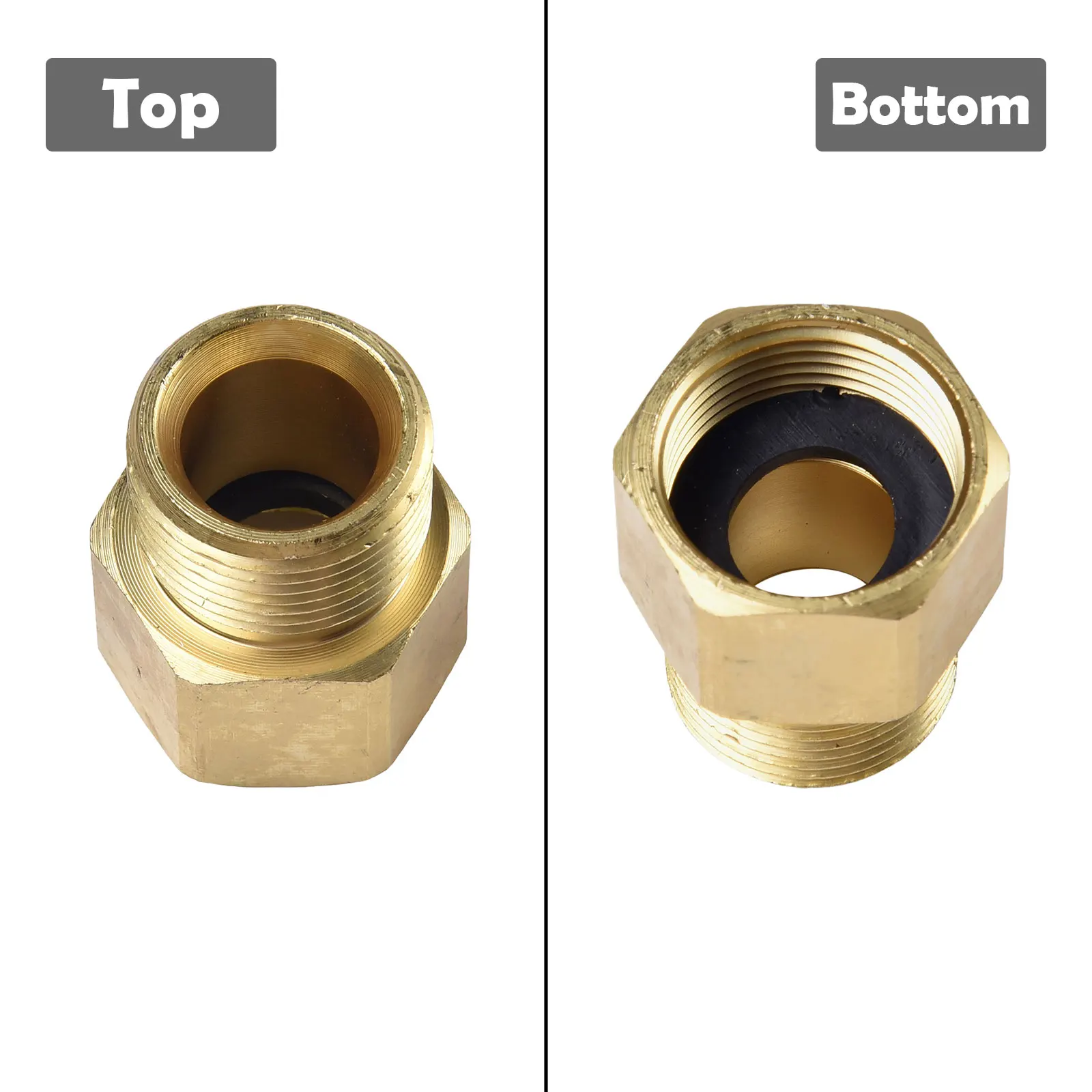 1pcs Brass High Pressure Washer Hose Extension Connector Adapter M22 Metric Male To Male Hose Coupler Xxxxxxxxxxxxxxxxxxx