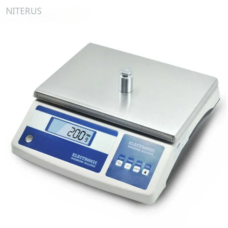 Lab Analytical Electronic Weighing 1g 0.1g Digital Display Balance Scale 0-31kg