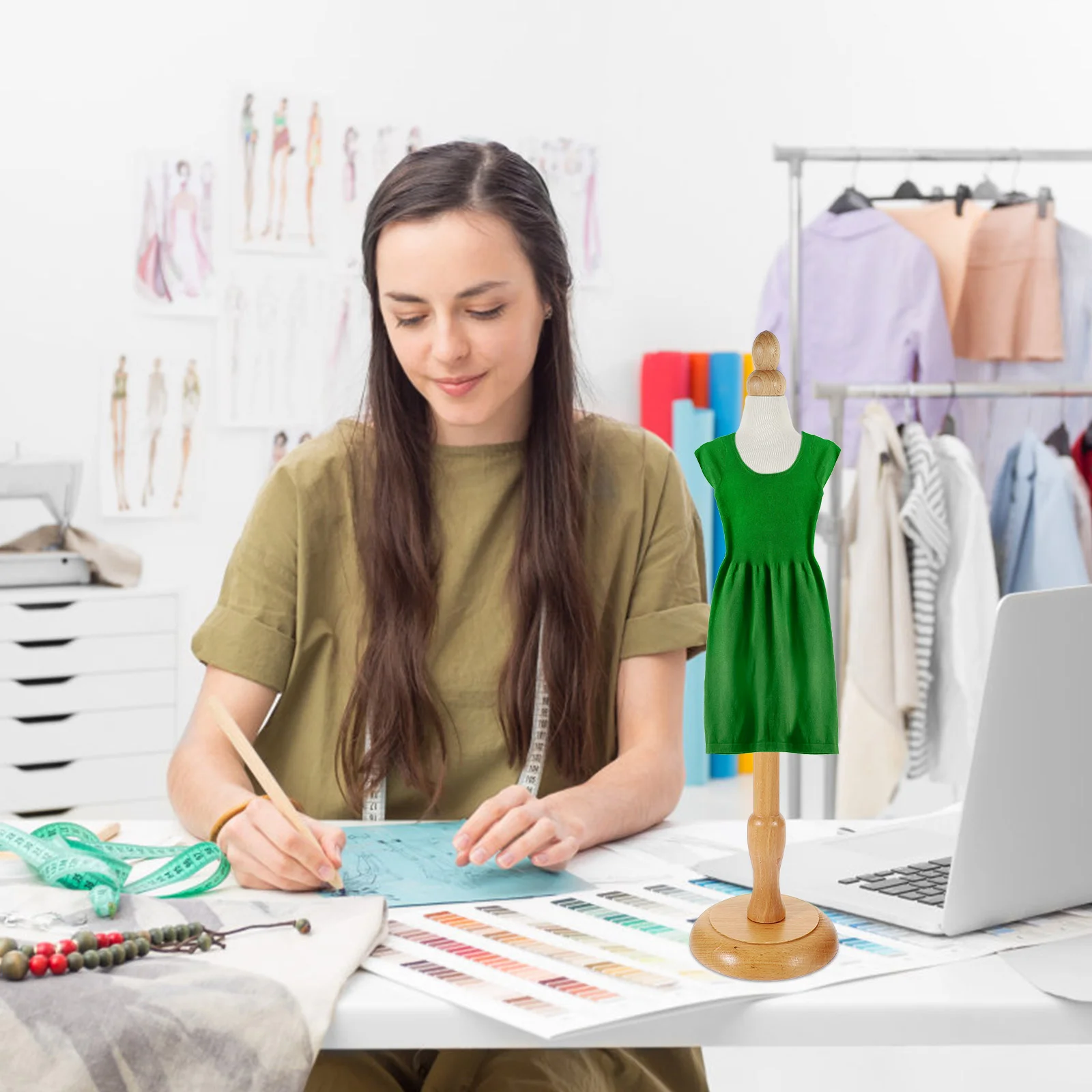 Kleerhanger Damesoutfits Verstelbare jurkvorm Schuimkleding Bijgesneden etalagepop