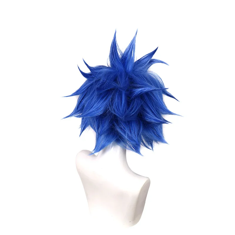 Peng Dong、SK∞、Love To Hug、ドリームコスプレウィッグ、ブルー、逆さま、カマキリの巣効果。